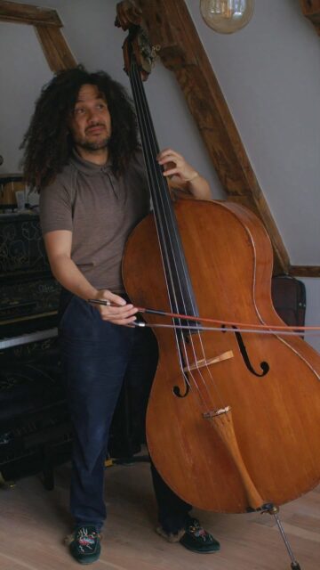 Courante suite 4 snippet 💃 #baroquemusic #bach #doublebass